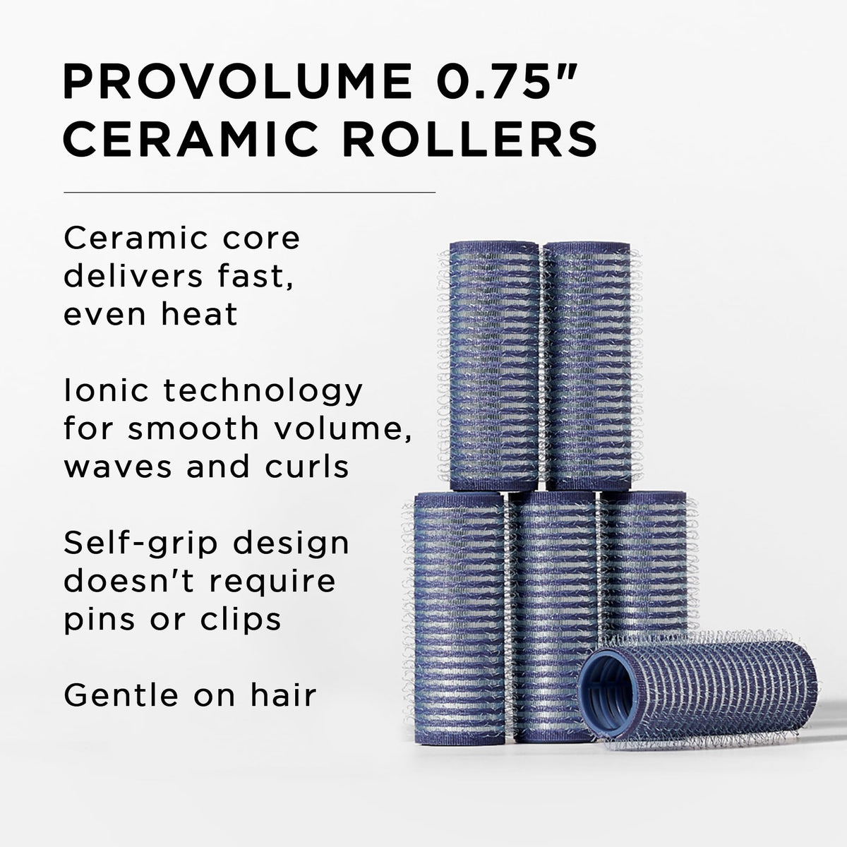 Fromm ProVolume Hair Rollers packaging with six rollers