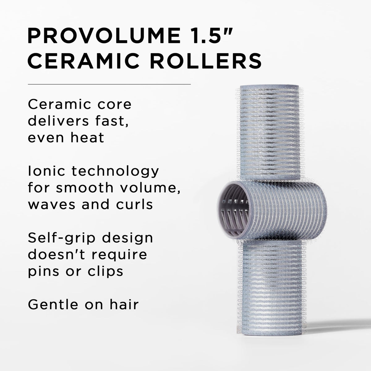 Fromm ProVolume Hair Rollers packaging with three rollers