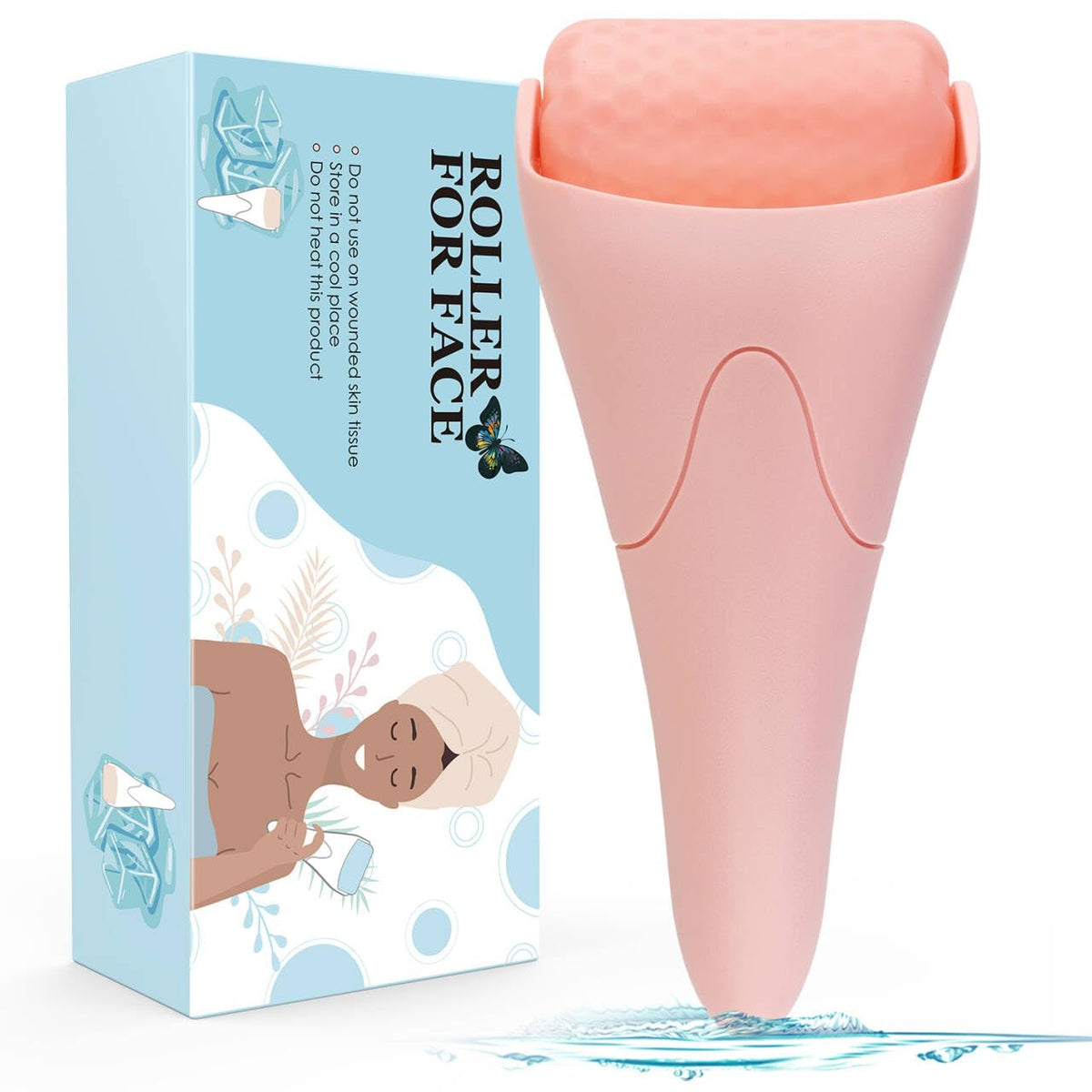 Fronnor Ice Roller front view in pink colour