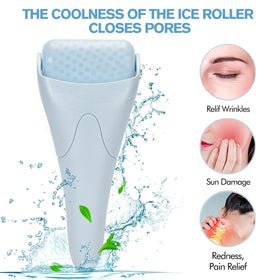 Fronnor Ice Roller in use on a woman's face