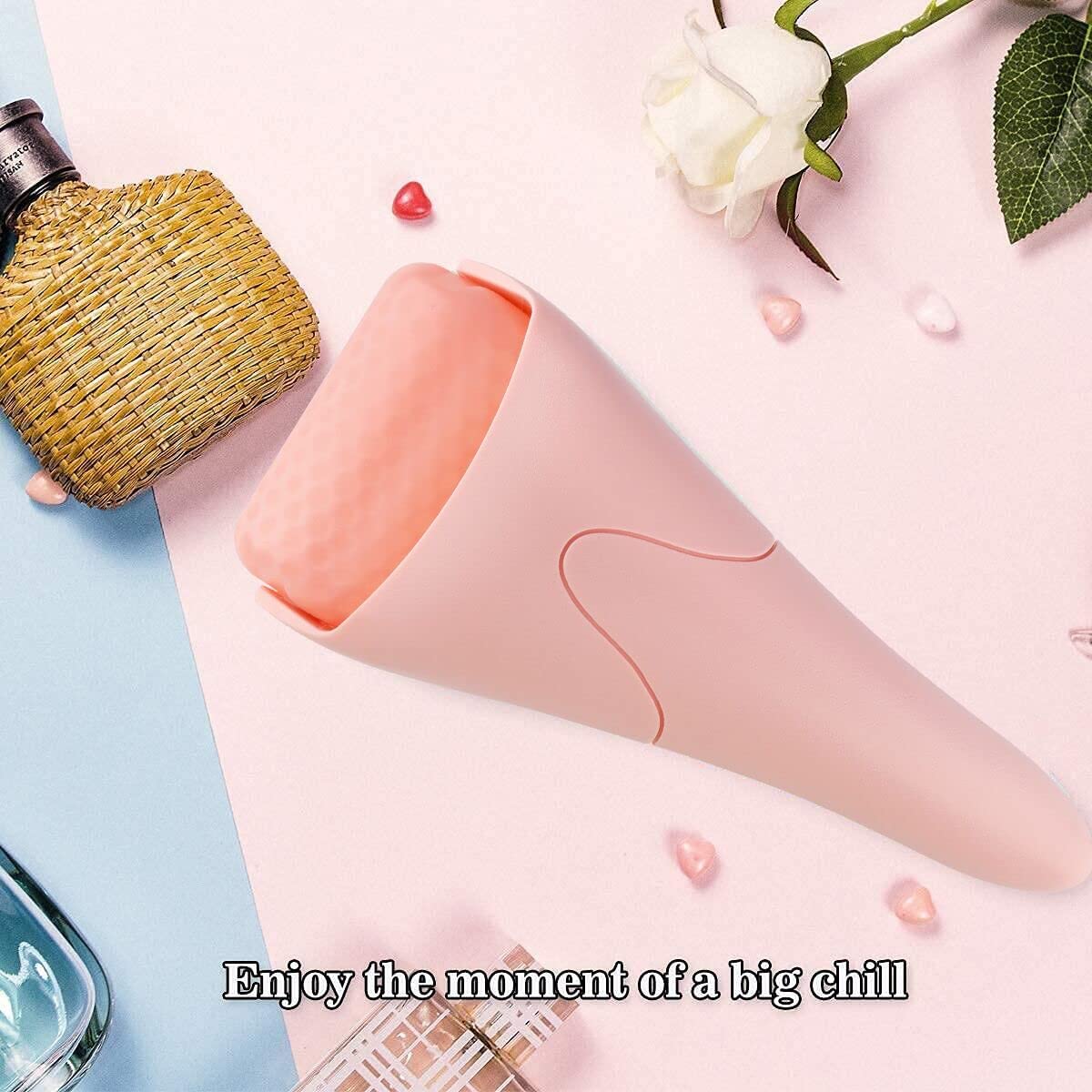 Fronnor Ice Roller with skincare products