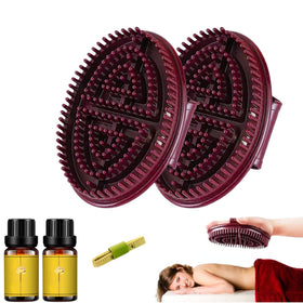 Front view of Generic Meridian Massage Brush set