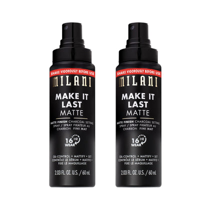 Front view of Milani Make It Last Matte Setting Spray 2-Pack