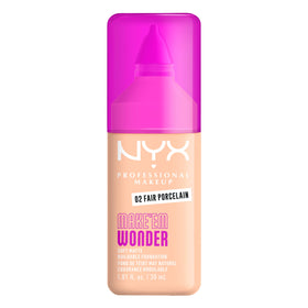 Front view of NYX PROFESSIONAL MAKEUP Make 'Em Wonder Liquid Foundation 02 Fair Porcelain