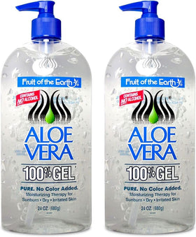 Fruit of the Earth Aloe Vera Gel 24 oz front view