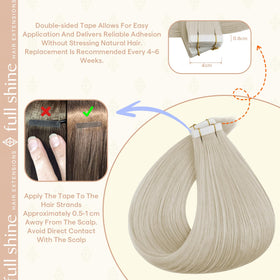 Fshine extensions displayed with natural hair integration