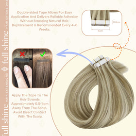Fshine Tape In Extensions displayed in natural light