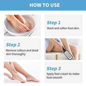 Fu Store Foot Files callus remover in use on foot
