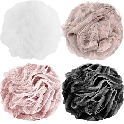 Fu Store Loofah Sponge 4 Pack in assorted colours