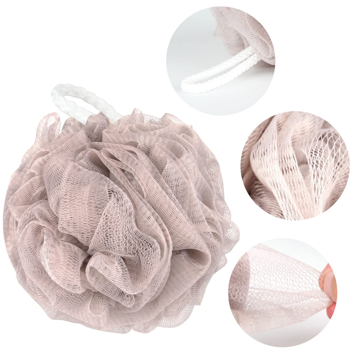 Fu Store Loofah Sponge hanging on a shower hook