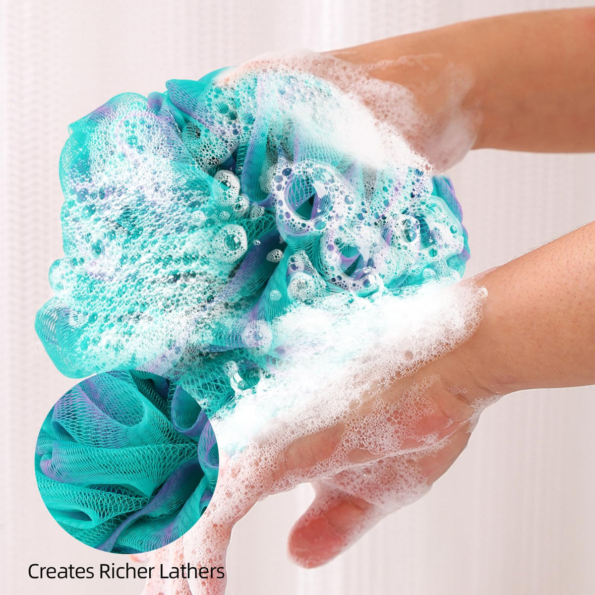 Fu Store Loofah Sponge multi colour assortment