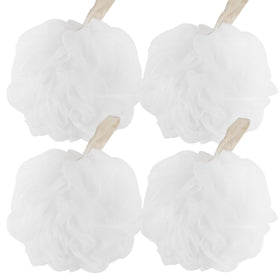 Fu Store Loofah Sponge Set - four white sponges arranged
