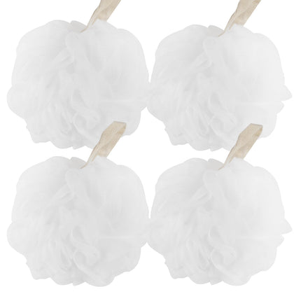 Fu Store Loofah Sponge Set - four white sponges arranged