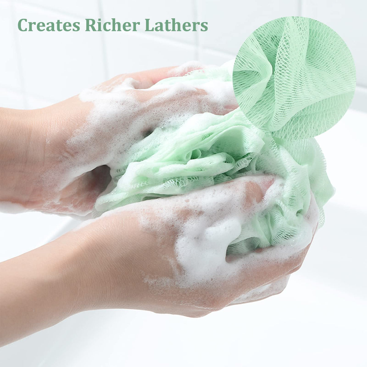 Fu Store Loofah Sponge showing soft texture and size