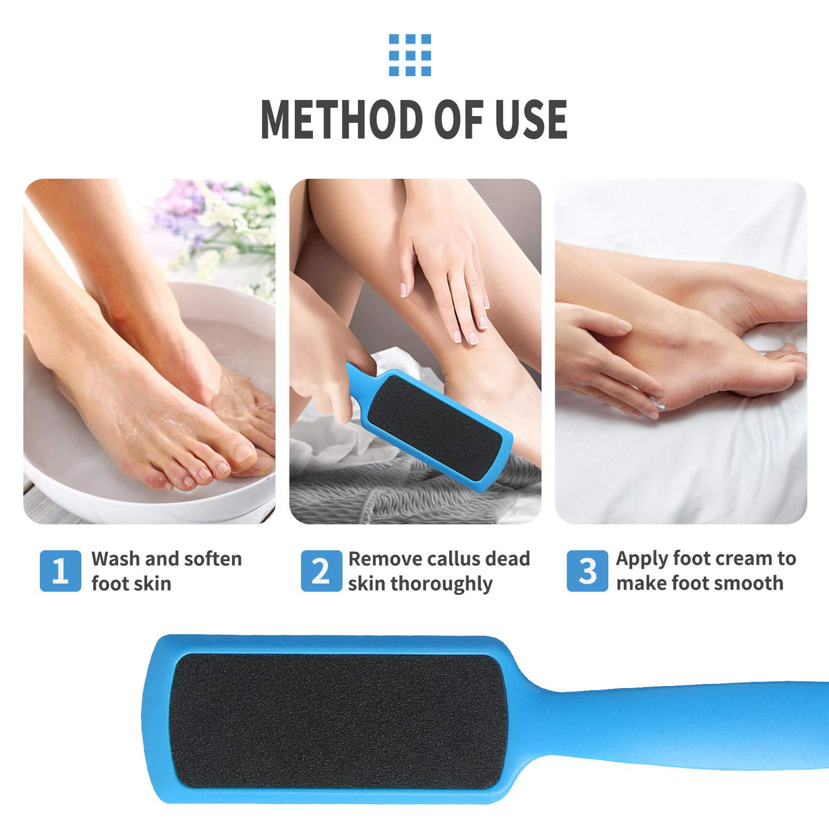 Fu Store Pedicure Foot Files close-up of dual sides