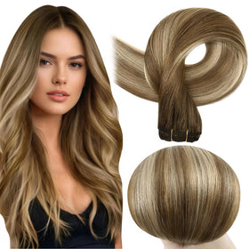 Full Shine 16 Inch Weft Hair Extensions front view
