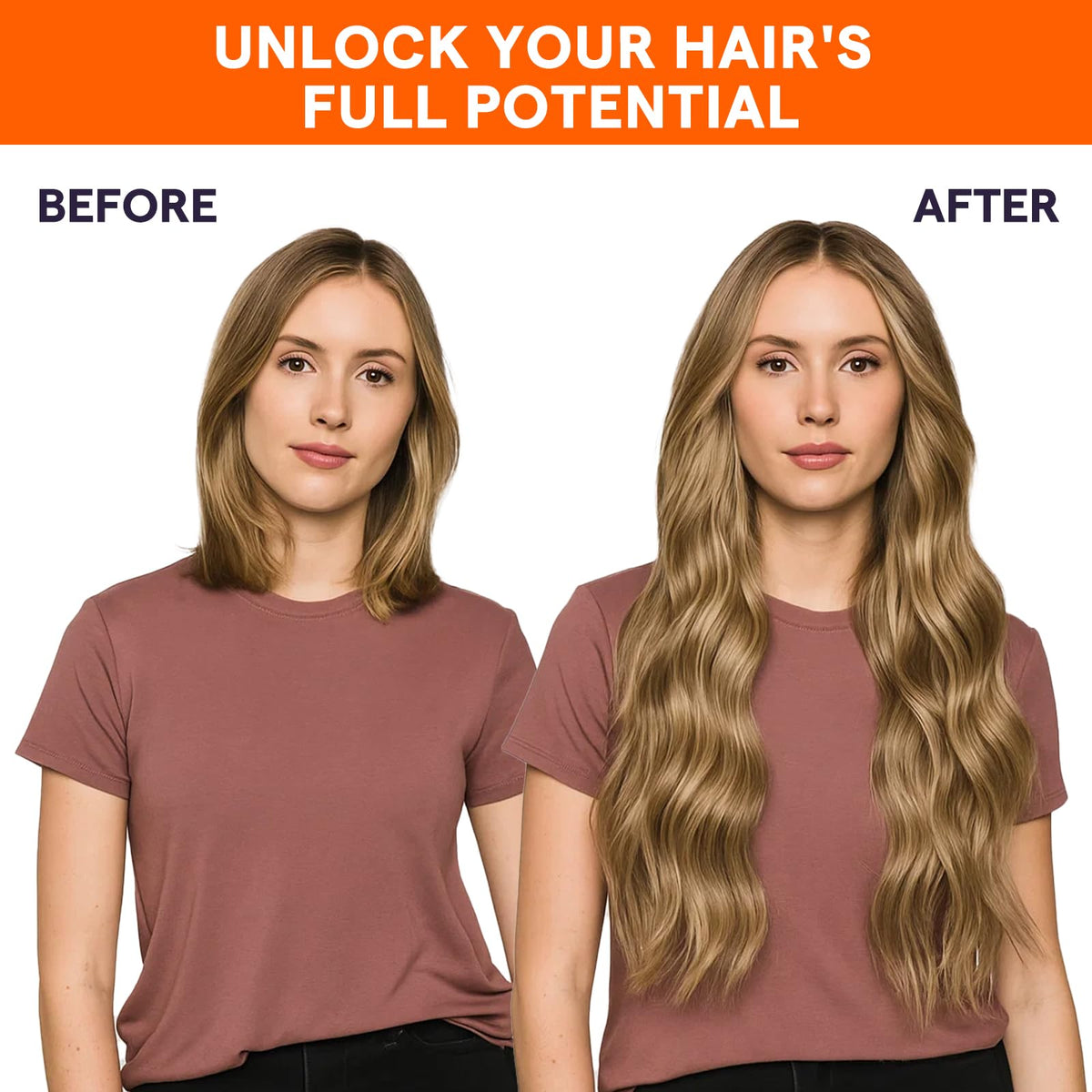 Full Shine 18 Inch Weft Hair Extensions showing colour options