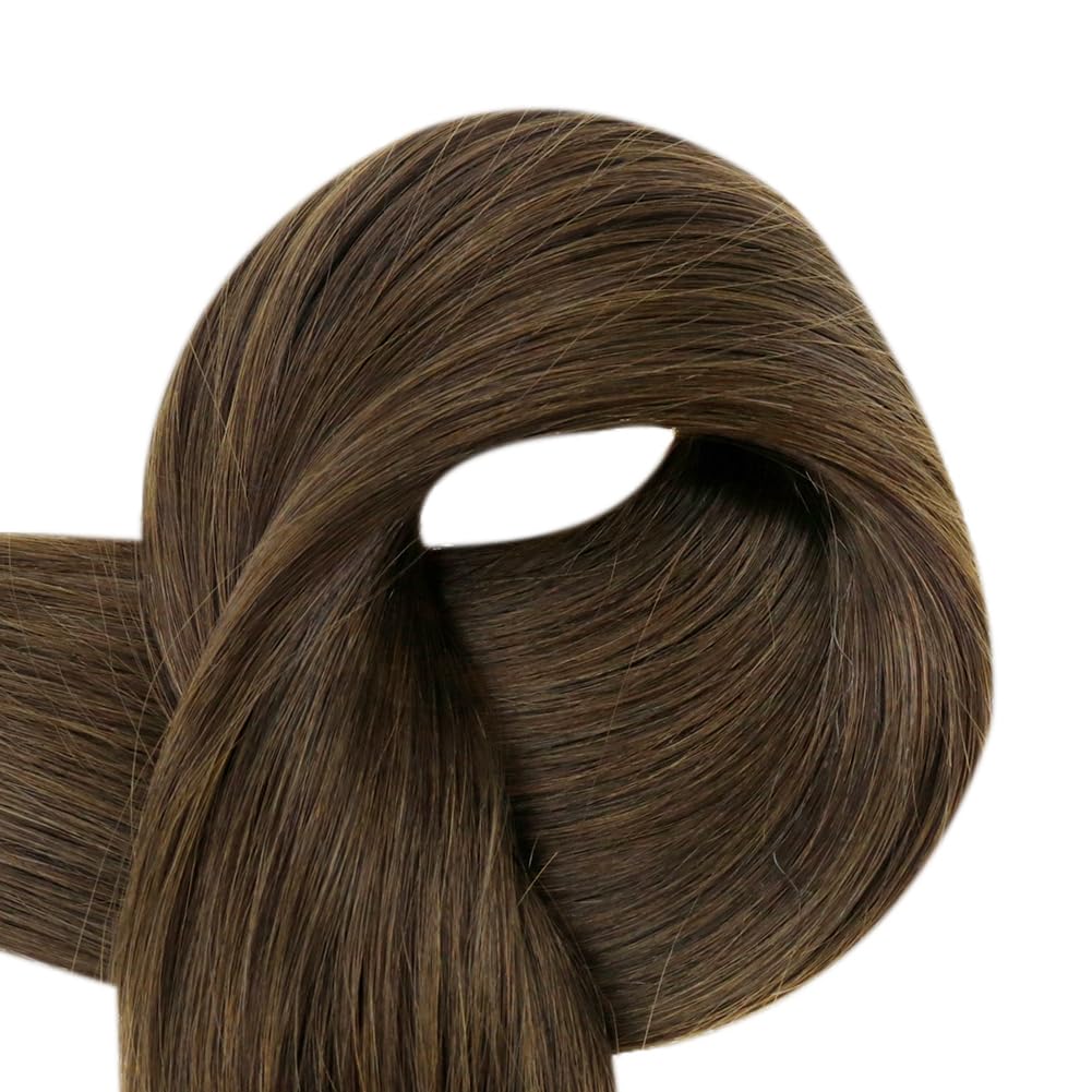 Full Shine 20 Inch Invisible Weft Hair Extensions close-up of texture