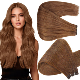 Full Shine 20 Inch Invisible Weft Hair Extensions front view