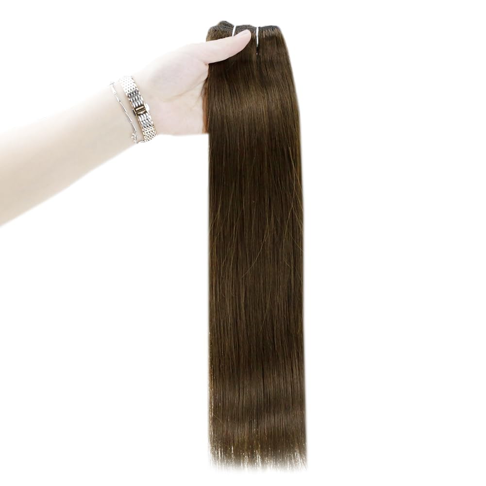 Full Shine 20 Inch Invisible Weft Hair Extensions installation process