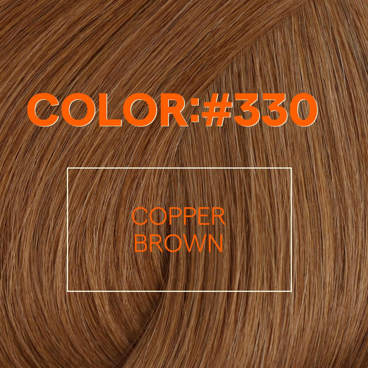 Full Shine 20 Inch Weft Hair Extensions Copper Auburn styled in hair