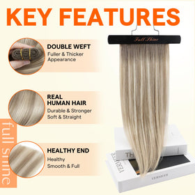 Full Shine 20 Inch Weft Hair Extensions packaging