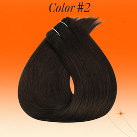 Full Shine 22 Inch Dark Brown Sew In Weft Hair Extensions packaging