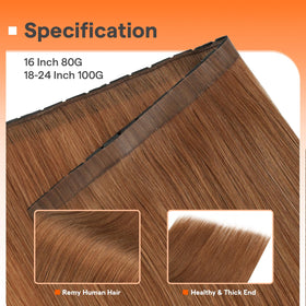 Full Shine 22 Inch Ovo Weft Hair Extensions packaging