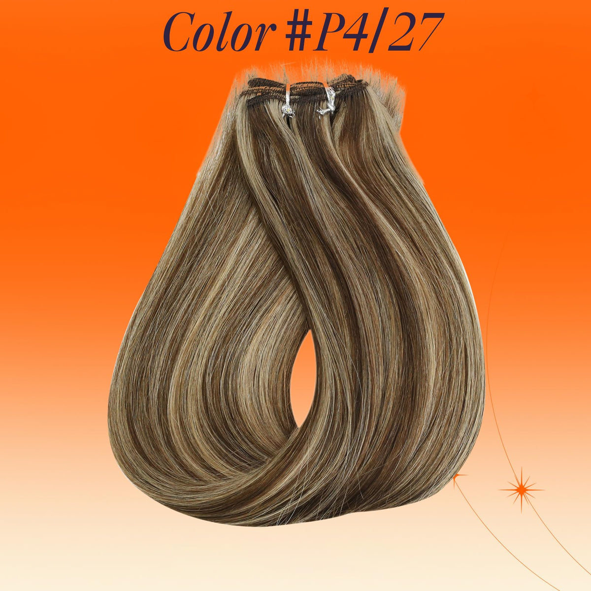 Full Shine 24 Inch Double Weft Hair Extensions packaging