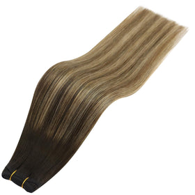 Full Shine 24 Inch Hair Extensions showing colour blend