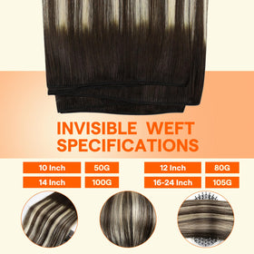 Full Shine 24 Inch Weft Hair Extensions in various colour options