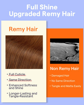 Full Shine Auburn Hair Extensions in a lifestyle setting