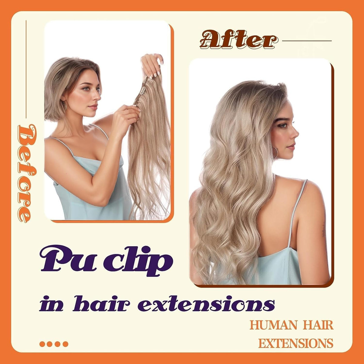 Full Shine Balayage Extensions in a half-up half-down hairstyle