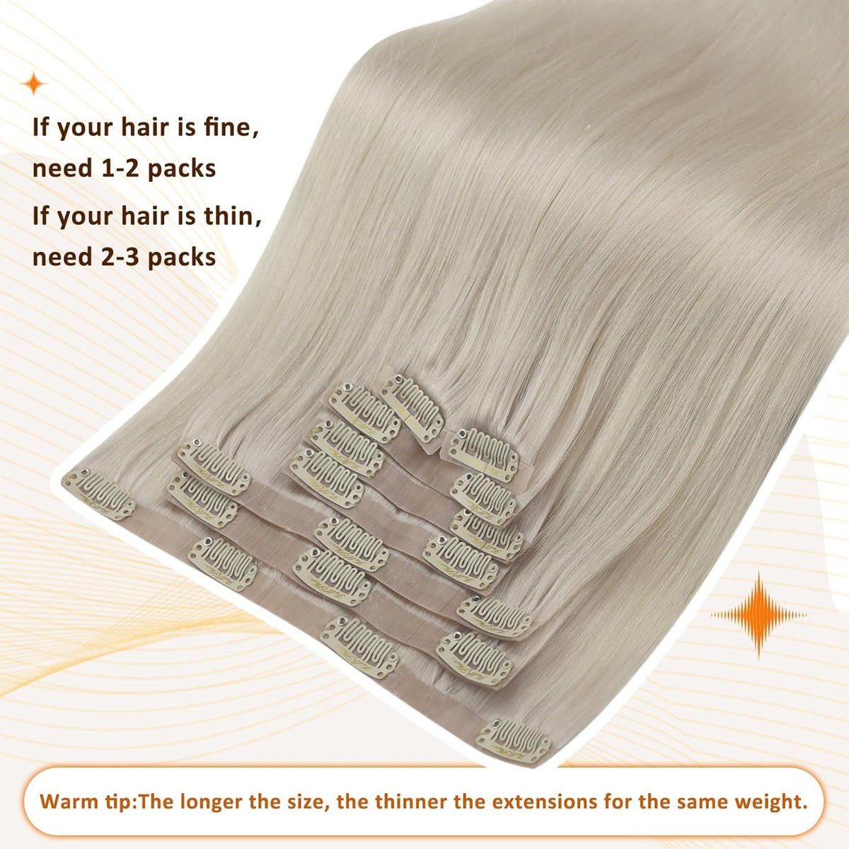 Full Shine Blonde Clip In Hair Extensions in a hairstyle