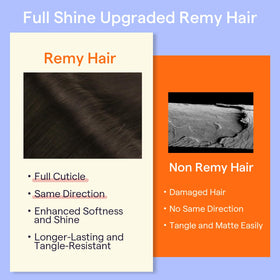 Full Shine Brown Clip in Hair Extensions displayed on a mannequin