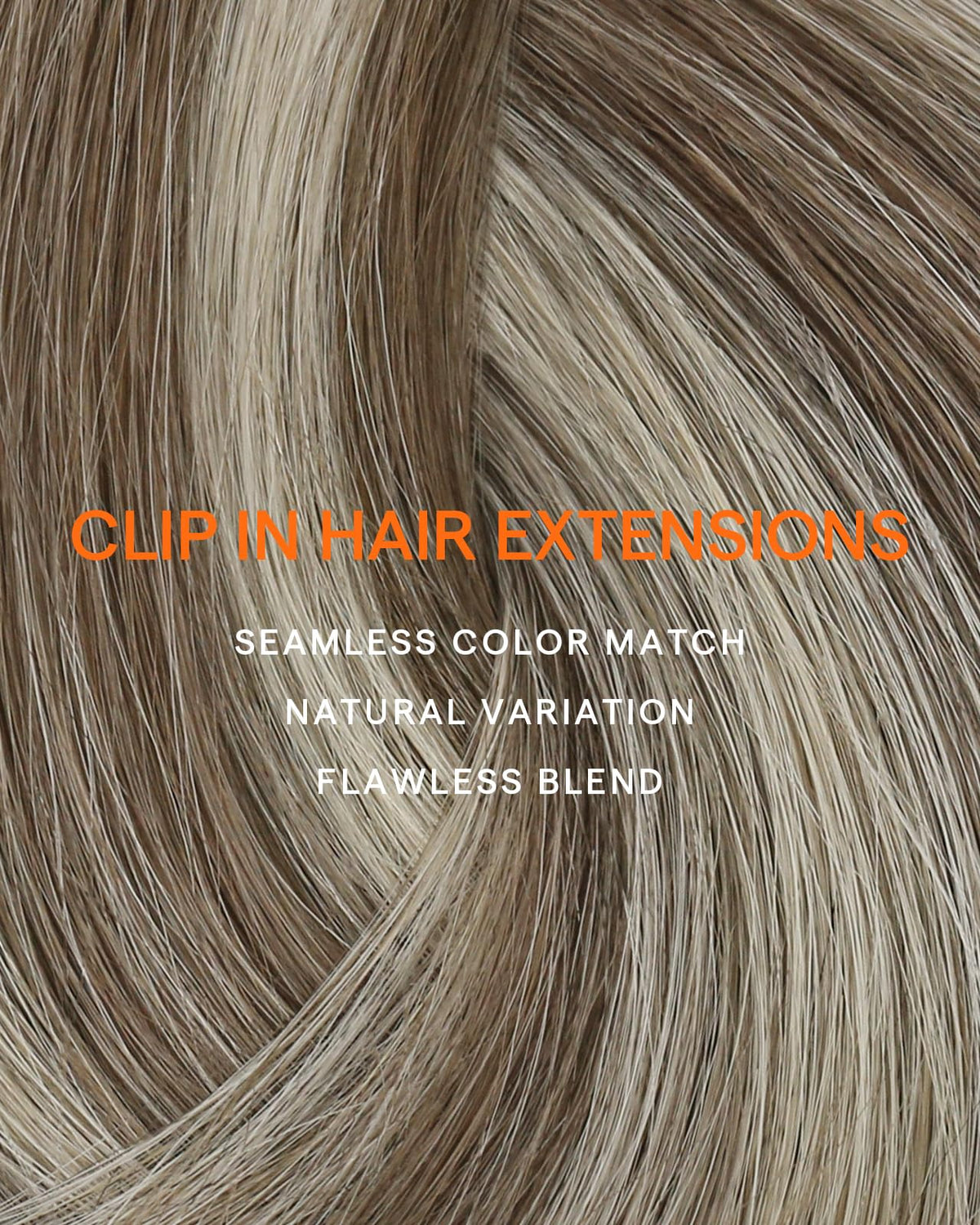 Full Shine Brown Highlighted Clip in Hair Extensions in various colors