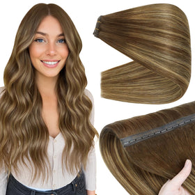 Full Shine Butterfly Weft Hair Extensions 20 Inch front view