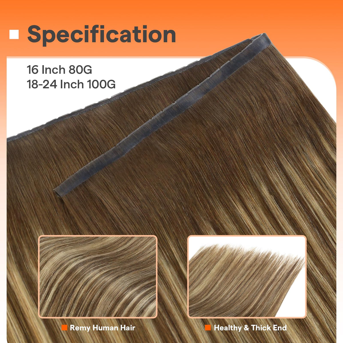 Full Shine Butterfly Weft Hair Extensions displayed with styling tools