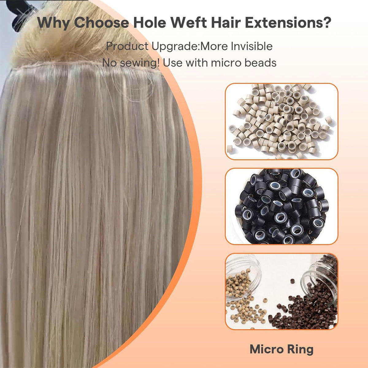 Full Shine Butterfly Weft Hair Extensions installation process