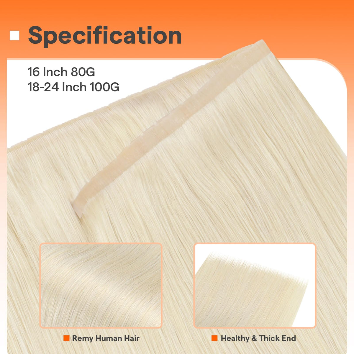 Full Shine Butterfly Weft Hair Extensions packaging