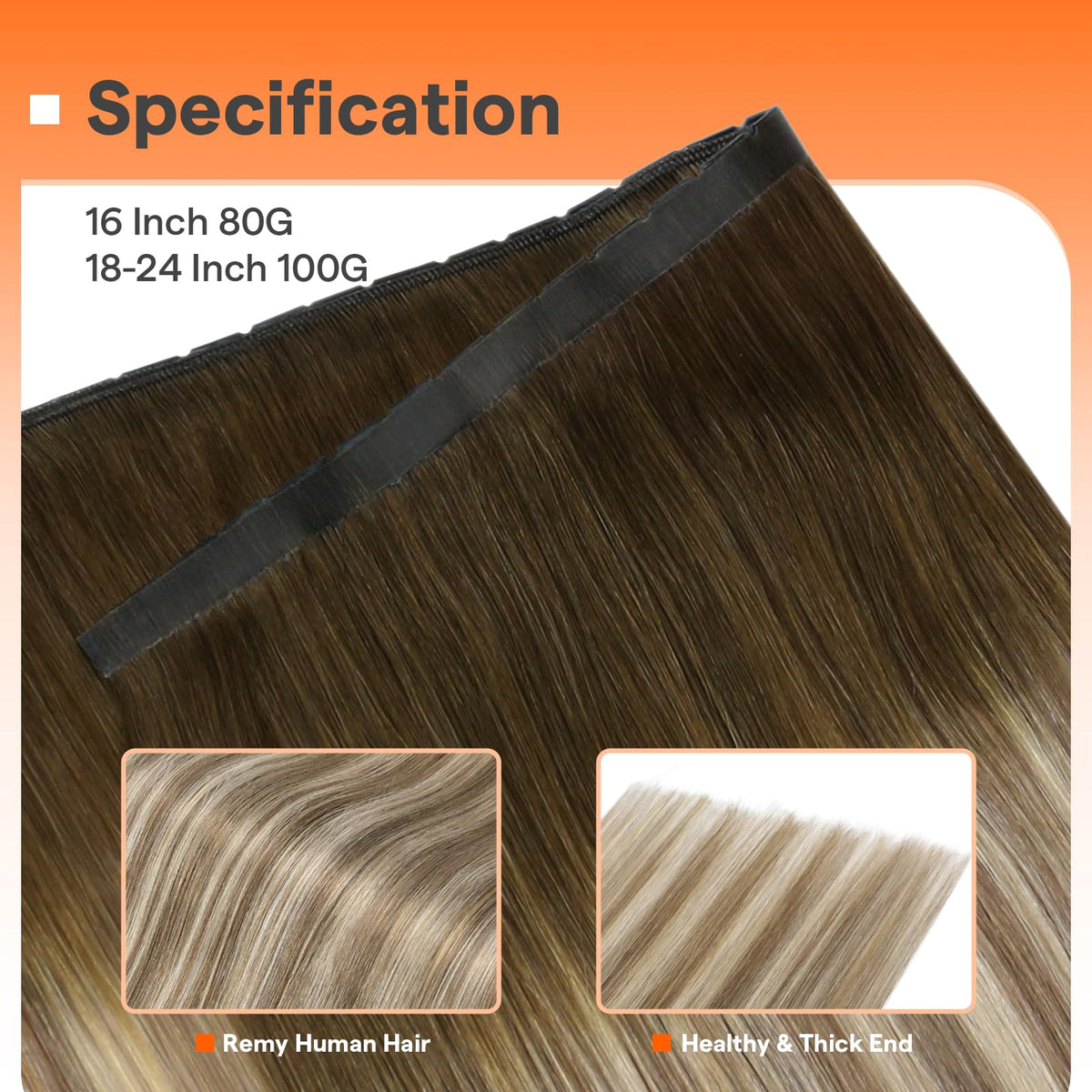 Full Shine Butterfly Weft Hair Extensions packaging