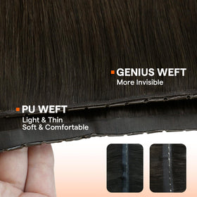 Full Shine Butterfly Weft Hair Extensions with styling tools