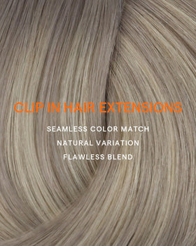 Full Shine Clip in Extensions 20 Inch Grey to Blonde various lengths