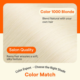 Full Shine Clip-in Extensions Light Blonde texture detail