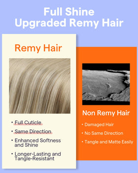 Full Shine Clip in Extensions Teddy Bear Blonde in natural light