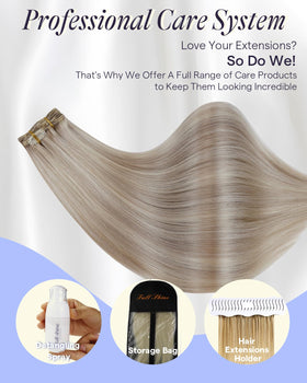 Full Shine Clip-in Hair Extensions 20 Inch 180g back view