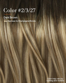 Full Shine Clip In Hair Extensions 20 Inch Balayage clips detail