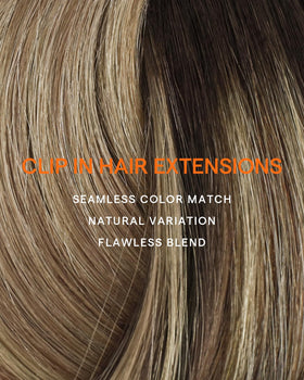 Full Shine Clip-in Hair Extensions close-up texture