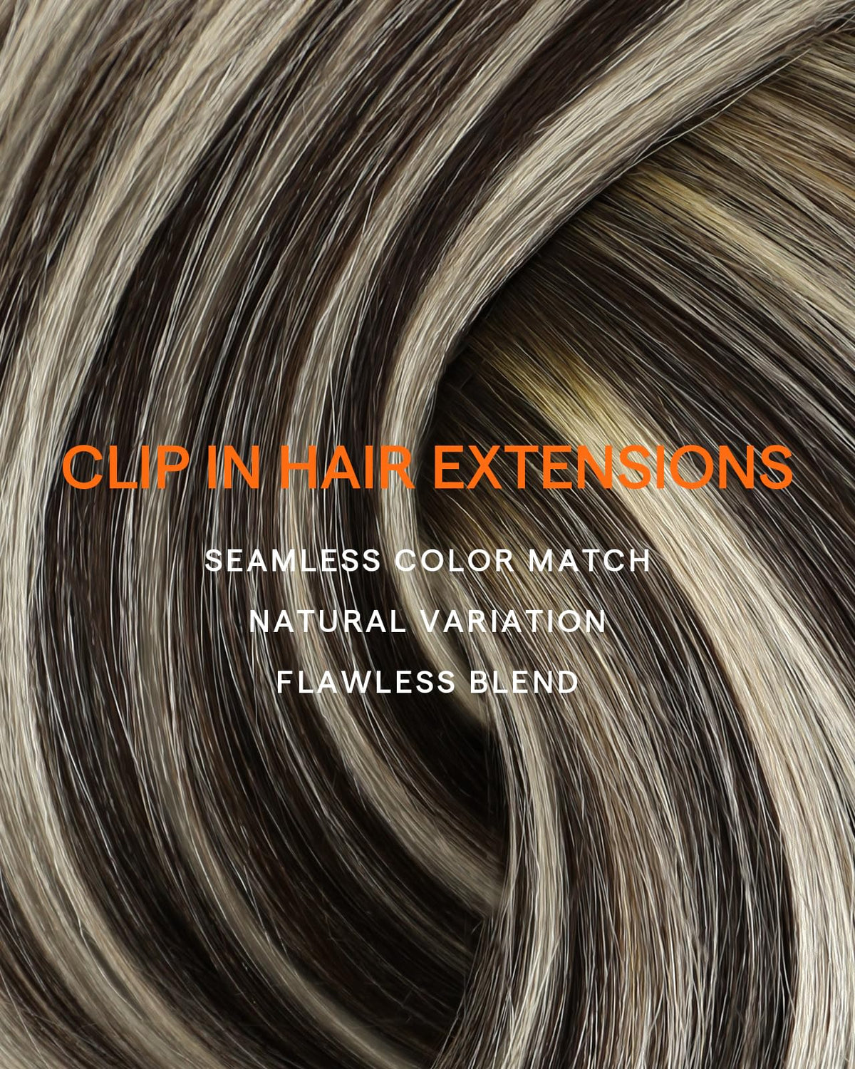 Full Shine Clip In Hair Extensions displayed on a flat surface