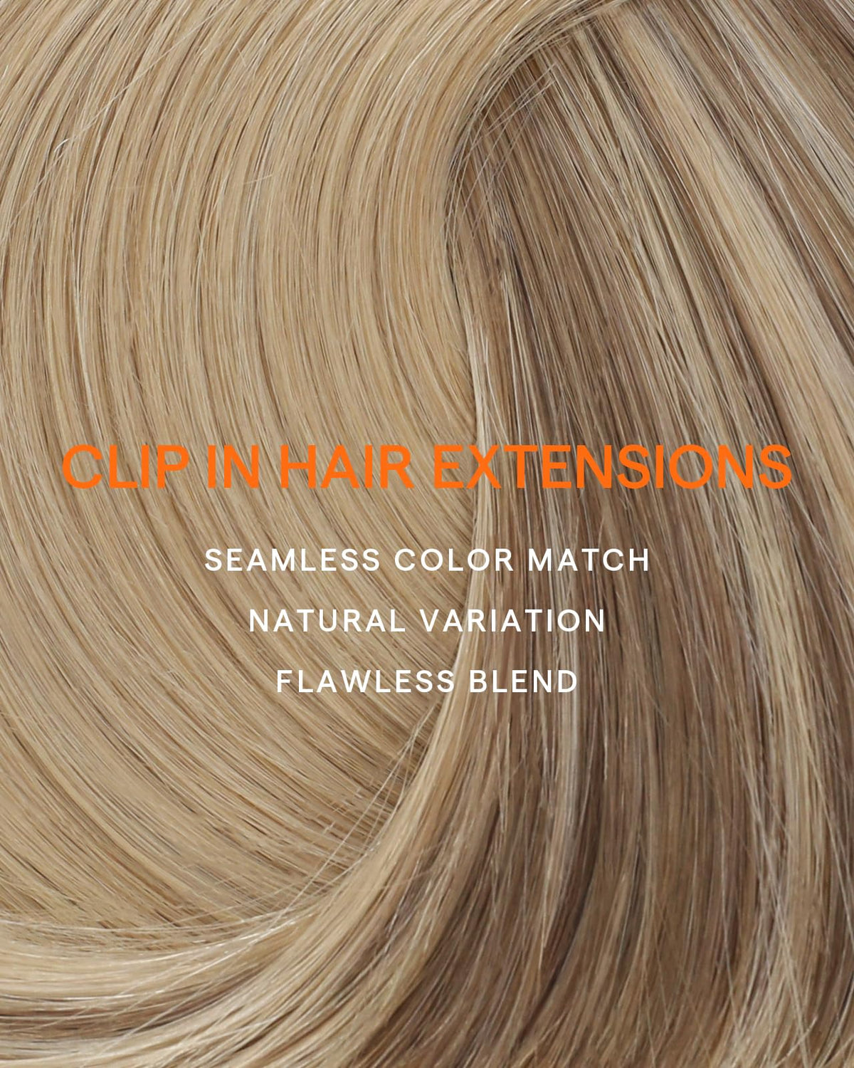 Full Shine Clip in Hair Extensions displayed on a table